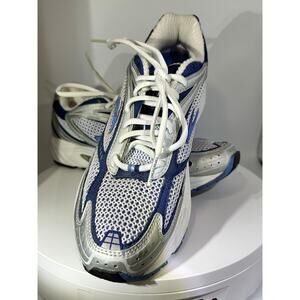 Brooks Pod Arch Running Shoes Womens 9.5 B White Blue Mesh Athletic Sneakers